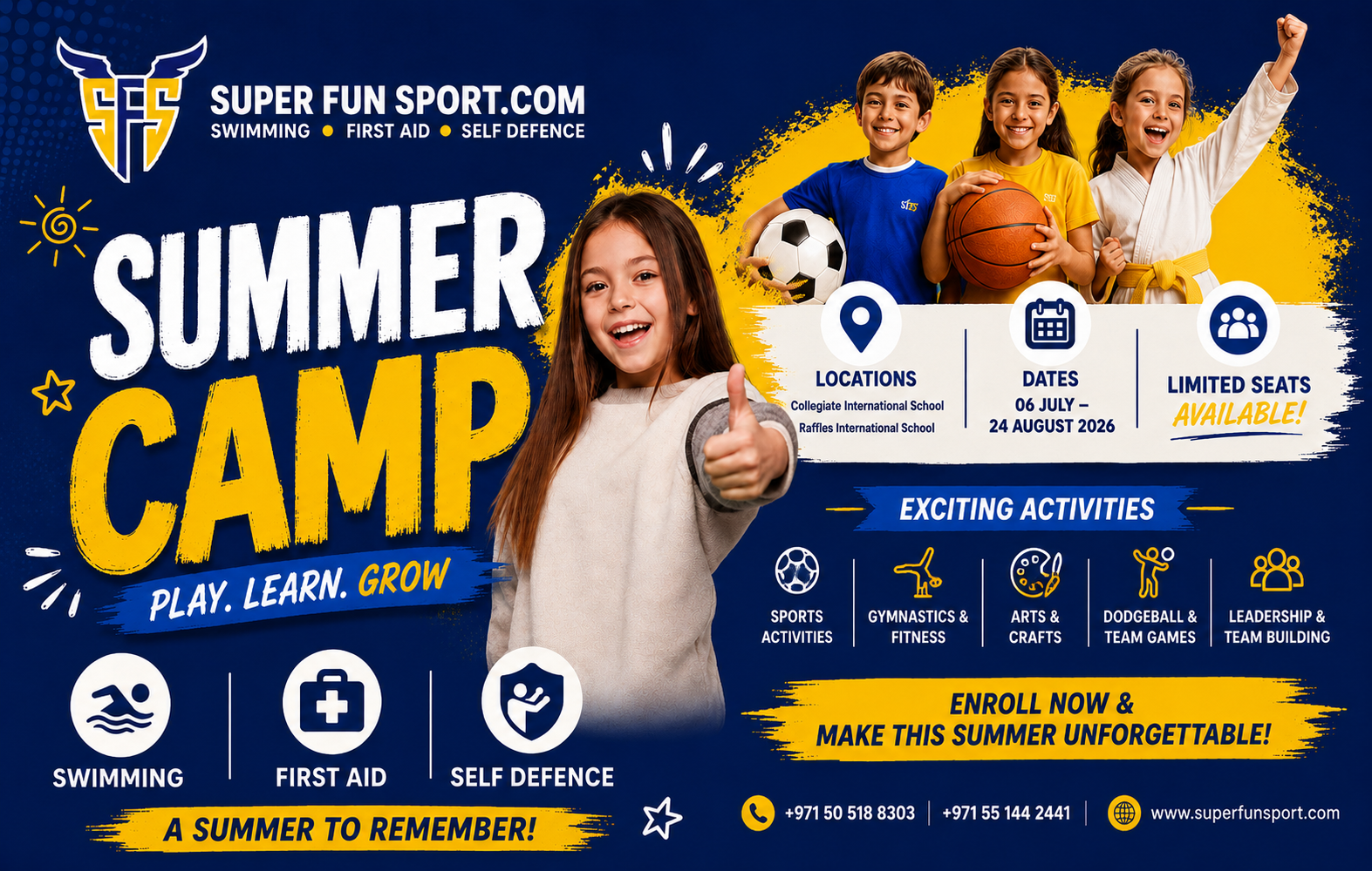 Summer Camp Dubai 2026 at Super Fun Sport
