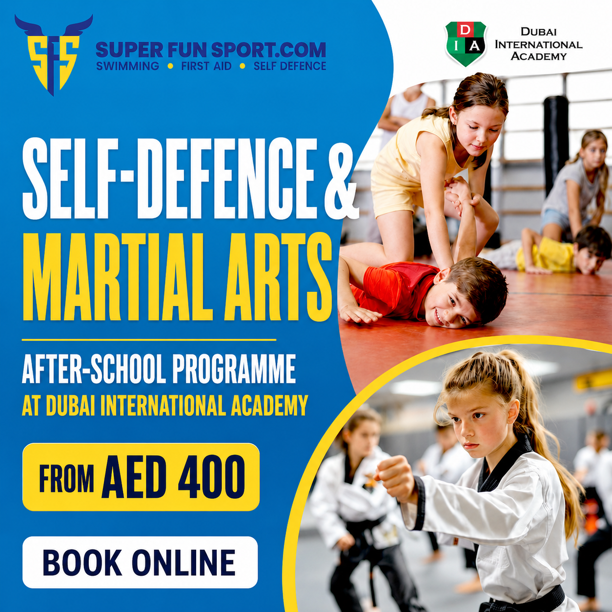 martial arts classes at Dubai International Academy