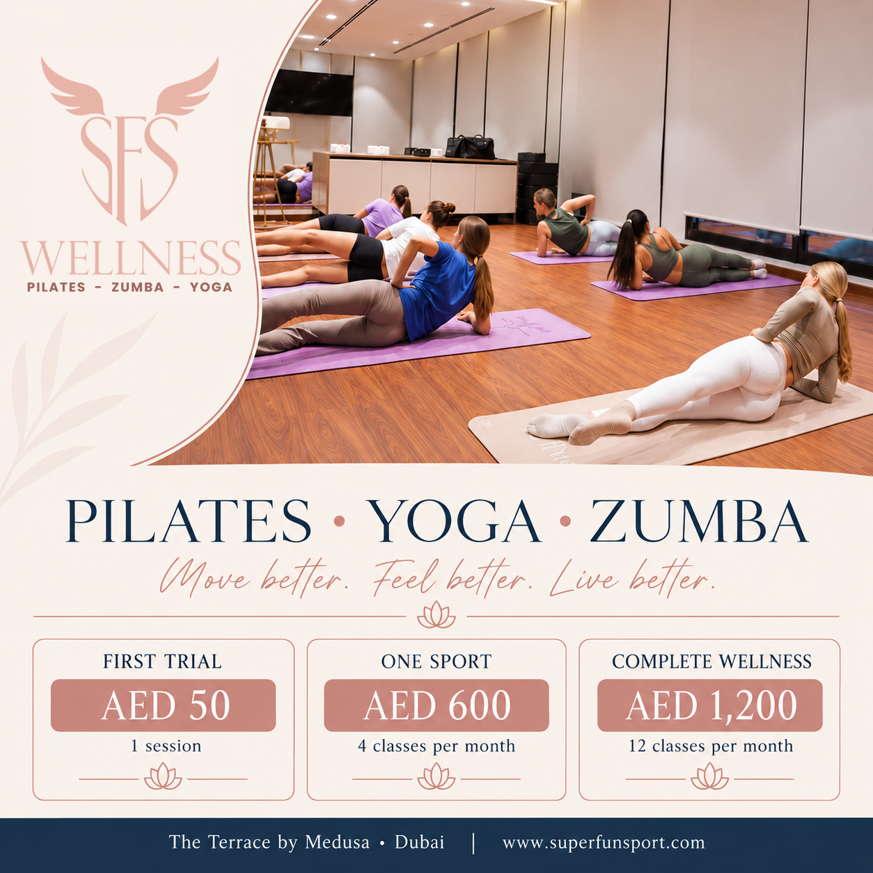 SFS Wellness - Pilates, Yoga & Zumba Classes in Dubai