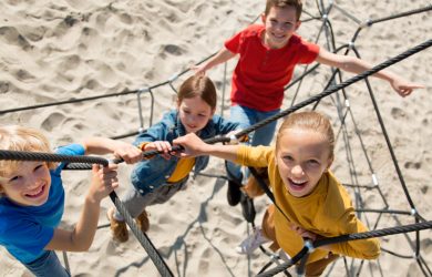 Kids sports Dubai football and swimming training for children